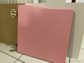 Kallax vložka s dvířky Ikea růžová 4x - 1