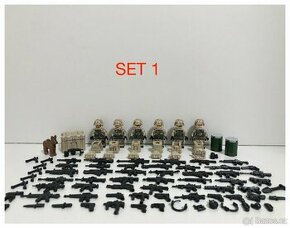 Rôzne sety vojakov (8ks) 2 + doplnky - typ lego - 1