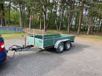 ✅Bržděný přívěs 2000 kg, 130x300, nová podlaha, nová stk