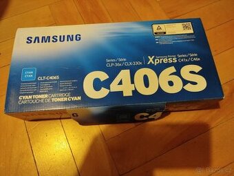 Samsung originální toner ST984A, CLT-C406S, C406S modrý