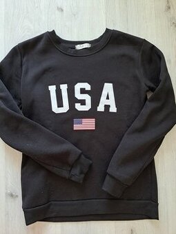 Černá mikina USA