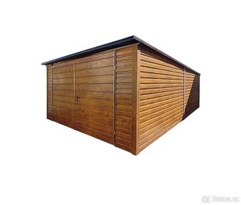 Plechová garáž 4x6m.