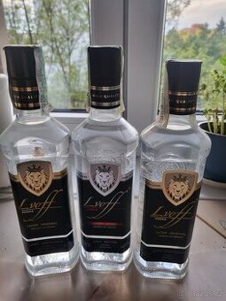 3x ukrajinská vodka Lvoff 0.5l - 1