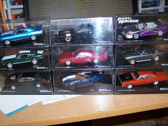 konvolut 9ks Fast Furious Rychle a zběsile De Agostini 1/43