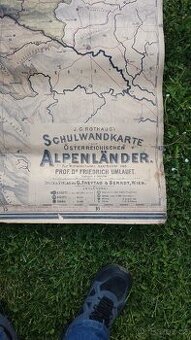 Mapa Alp z roku 1899 - 1