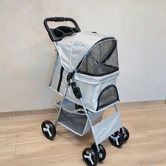 Kočárek skládací pro psy a kočky - nové