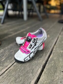 ✨ Dětské tretry na kolo Force MTB Crystal, růžové, vel. 35 ✨