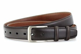 Pánský kožený opasek M3555 o šířce 3,5 cm