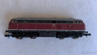 Motorová lokomotiva V160 029 DB od MINITRIX 1:160 velikost N