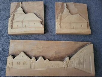 Dřevořezba - obrázky na pověšení - 1