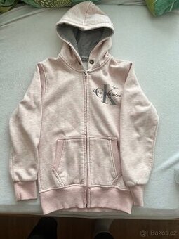 mikina calvin klein ruzova