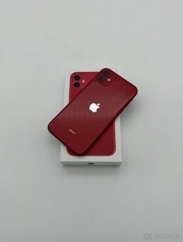 iPhone 11 128GB Product Red (100% Baterie) + ZÁRUKA