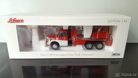 (PRODÁNO) - model Tatra 148 jeřáb hasiči 1:43 Schuco