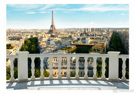Tapeta Paříž, 3,5 x 2,45m, pohled z balkonu, vliesová