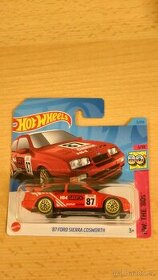 Hot wheels Ford Sierra cosworth 87 červená