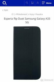Pouzdro flip Samsung A33 5G 6,4"