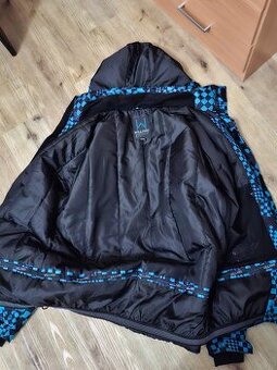Černo-modrá bunda Willard XXL na zimní sporty - 1