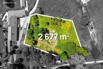 Prodej stavebního pozemku 2667 m² Čkyně - Dolany