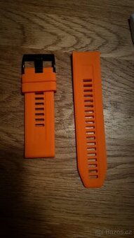 GARMIN Fenix 5x, 6x, 7x, 8 tah, řemínek, pásek 26mm oranž - 1