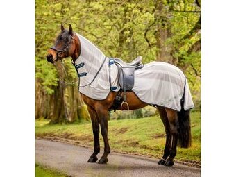 Jezdecká deka/síťovka Horseware Amigo Flyrider chalk/navy
