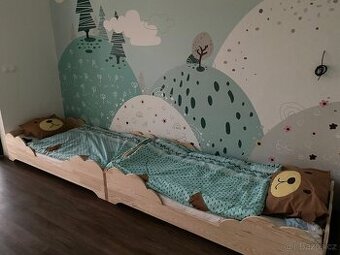 Dvě dětské postele 90x180 cm vč. matrace