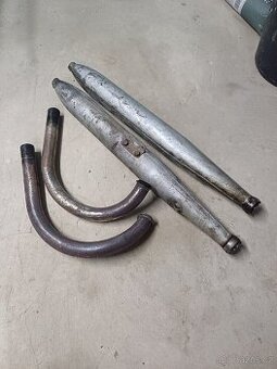 Jawa 250 výfuky s koleny