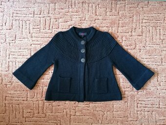 3x dámský svetřík - černý, šedý a fialový