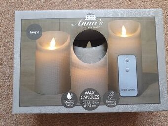Voskové LED svíčky s dálkovým ovladačem - NOVÉ