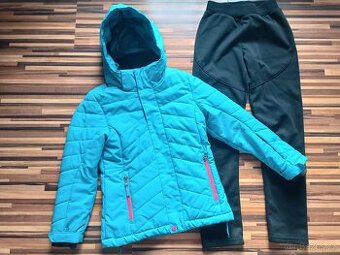 Zimní bunda Hannah a softshellové kalhoty UNUO, vel.128/134