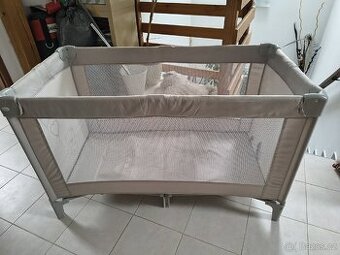 Cestovní dětská postýlka-šedá