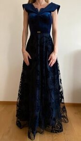 Dámské tmavě modré šaty vel. XS.