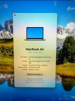 Apple Macbook air 13.3”, i5, 16GB RAM,256GB SSD disk