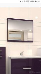 Nové zrcadlo 60x50x2 cm fialové