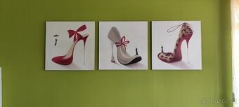 3x obraz bota 60x60cm Dedra