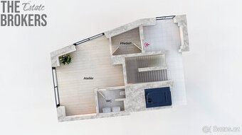 Prodej  ateliéru 41m2, Praha 6- Suchdol
