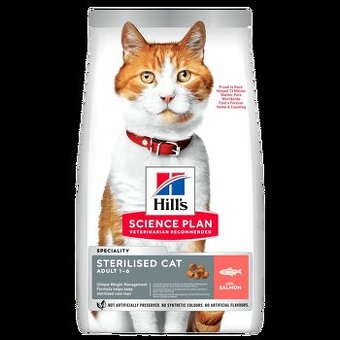 Granule pro kočky Hill's Adult Sterilised Salmon 1,5 kg