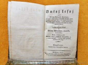 UMĚNÍ LESNÍ, J. L. HARTIG, III. svazek 1823