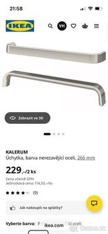 Úchytka IKEA na kuchyňskou linku