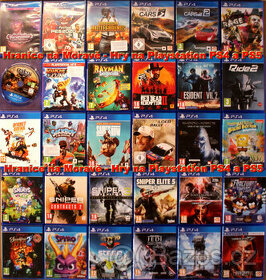 Hry na Playstation PS4+PS5 seznam rozdělen na 2 inzeráty - 1