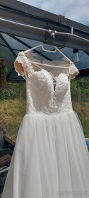 Svatební pryinceznovské šaty Xs- M - 1