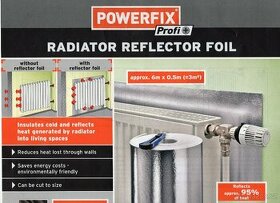 Reflexní folie za radiátory. - 1