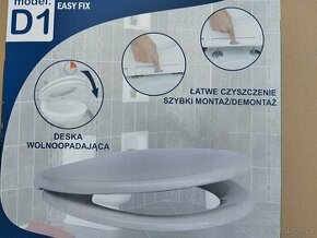 Bílá samosklápěcí toaletní WC deska | sedátko | záchodové pr