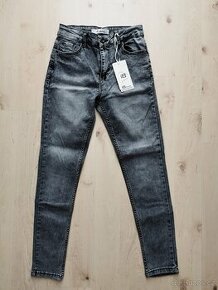 Nové dámské šedé džíny