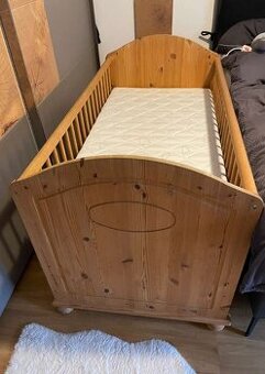 Postýlka 140 x 70 cm masiv -