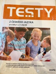Kniha-Testy z českého jazyka pro žáky 5.a7.třídy ZŠ