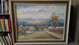 Obraz "Domky na Vysočině", autorka Vlčková - 1