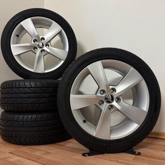 ŠKODA FABIA/RAPID 5x100 R16 ET46+LETNÍ 215/45R16 6mm