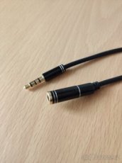 Audio prodlužovací kabel 15 cm, 3,5 mm - 1
