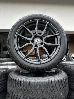 Alu kola 5x112 r18 s letním pneu (dotz)