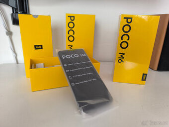 NOVÝ POCO M6 8GB / 256GB - black, zapečetěný